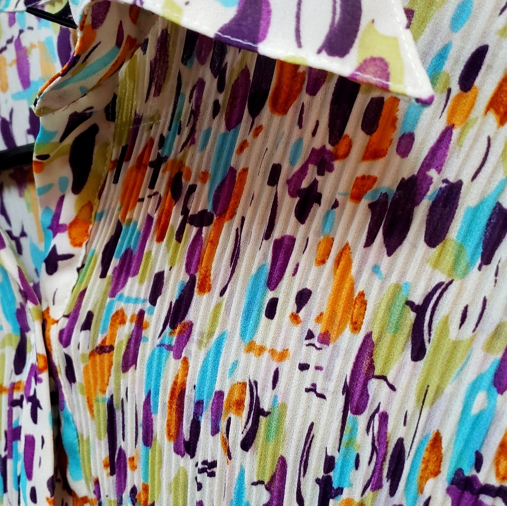 Long sleeve button down blouse